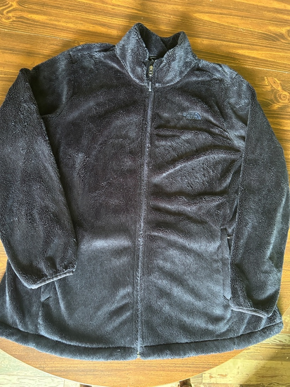 The North Face Black/Navy blue Fleece Zip-Up Jacket Women’s 2X 2XL super soft